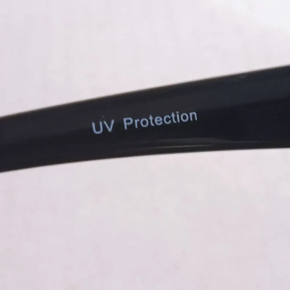 Mens Wrap Around Polarized Sunglasses-Black-Mirrored Lens-UV Protection-Sports
